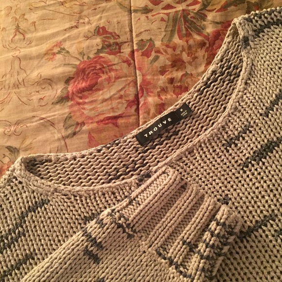 ✨HP🍓 Trouve chunky space dye taupe sweater size M - Picture 5 of 5